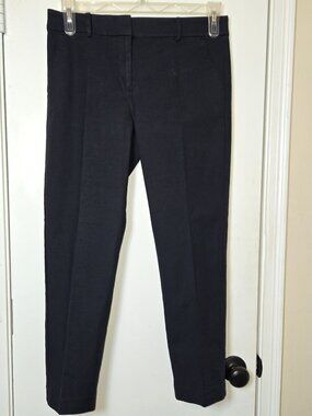 Loft Riviera Slim pants in Doubleweave size 4 Black Midrise